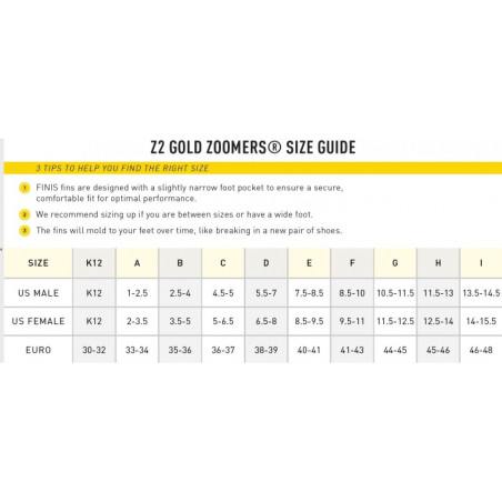 Zoomers Z2 Finis Gold Hero Zoomers Z2 Finis Gold Hero