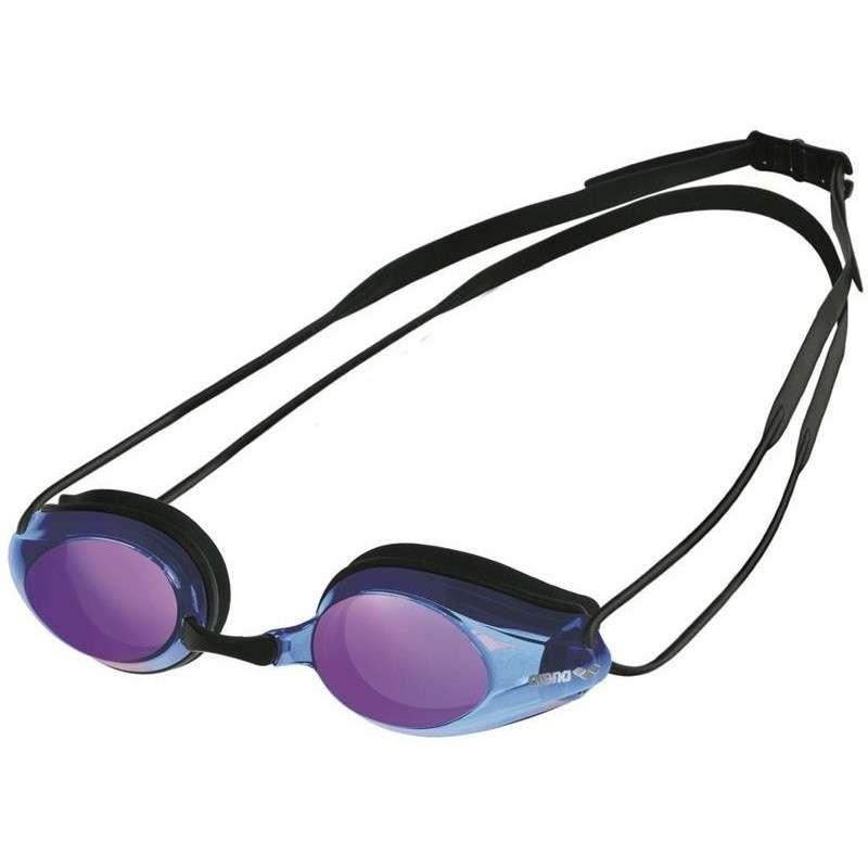 Lunettes Arena TRACKS MIRROR - Black Blue Multi Black - Lunettes Natation