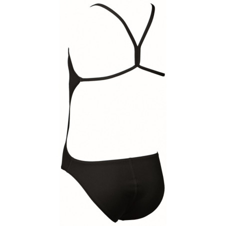 Arena Solid Lightech Junior - Black/White - Maillot Fille Natation | Les4Nages Arena Solid Lightech Junior - Black/White - Maillot Fille Natation | Les4Nages