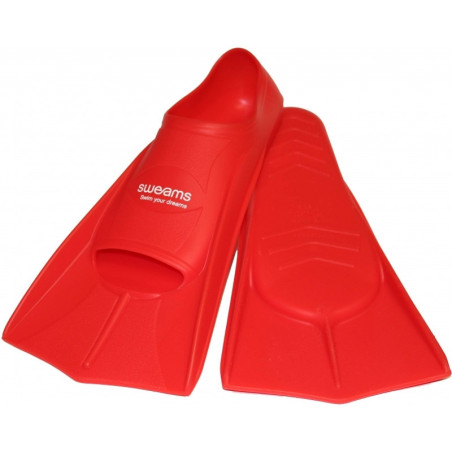 Minifins SWEAMS - RED STRONG - Mini Palmes Natation & Piscine | Les4Nages