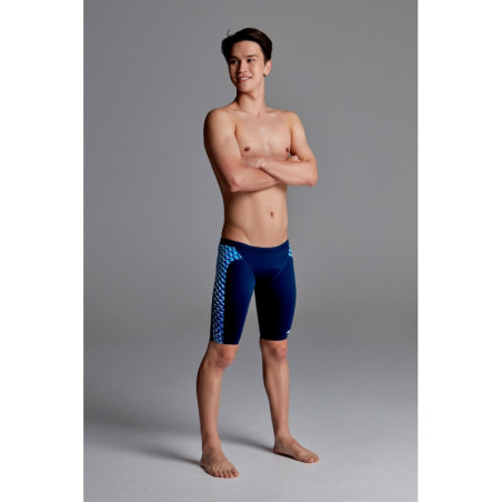Funky Trunks Boy Vapour Scale - Jammer Natation Garçon | Les4Nages Funky Trunks Boy Vapour Scale - Jammer Natation Garçon | Les4Nages
