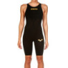 ARENA Powerskin Carbon Air² 2 Femme - Black - Black Gold - Dos Ouvert - Combinaison Compétition Femme