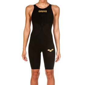 ARENA Powerskin Carbon Air² 2 Femme - Black - Black Gold - Dos Ouvert - Combinaison Compétition Femme