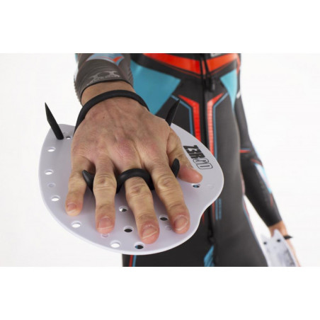 Plaquettes Natation SWIMRUN ZEROD HAND PADDLES SWR - WHITE | Les4Nages