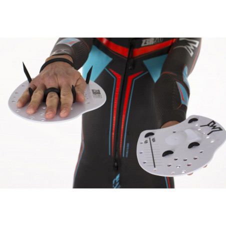 Plaquettes Natation SWIMRUN ZEROD HAND PADDLES SWR - WHITE | Les4Nages