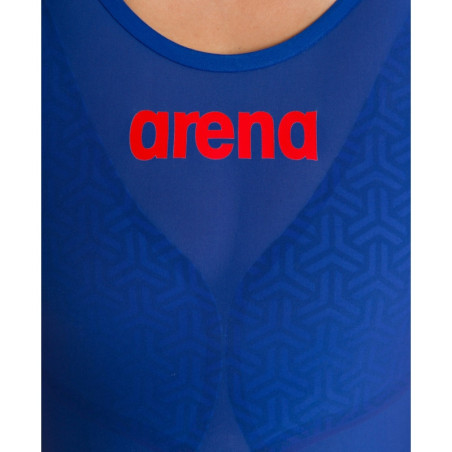 ARENA Carbon GLIDE Powerskin Dos ouvert - Ocean Blue - Combinaison Natation Femme | Les4Nages