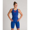 ARENA Carbon GLIDE Powerskin Dos ouvert - Ocean Blue - Combinaison Natation Femme