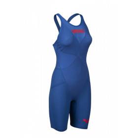 ARENA Carbon GLIDE Powerskin Dos ouvert - Ocean Blue - Combinaison Natation Femme