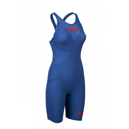 ARENA Carbon GLIDE Powerskin Dos ouvert - Ocean Blue - Combinaison Natation Femme | Les4Nages