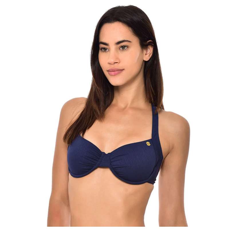 Haut de Bikini BANANA MOON Robo C Collins ( Bonnet C) Bleu - Haut maillot de bain Plage 2 pieces