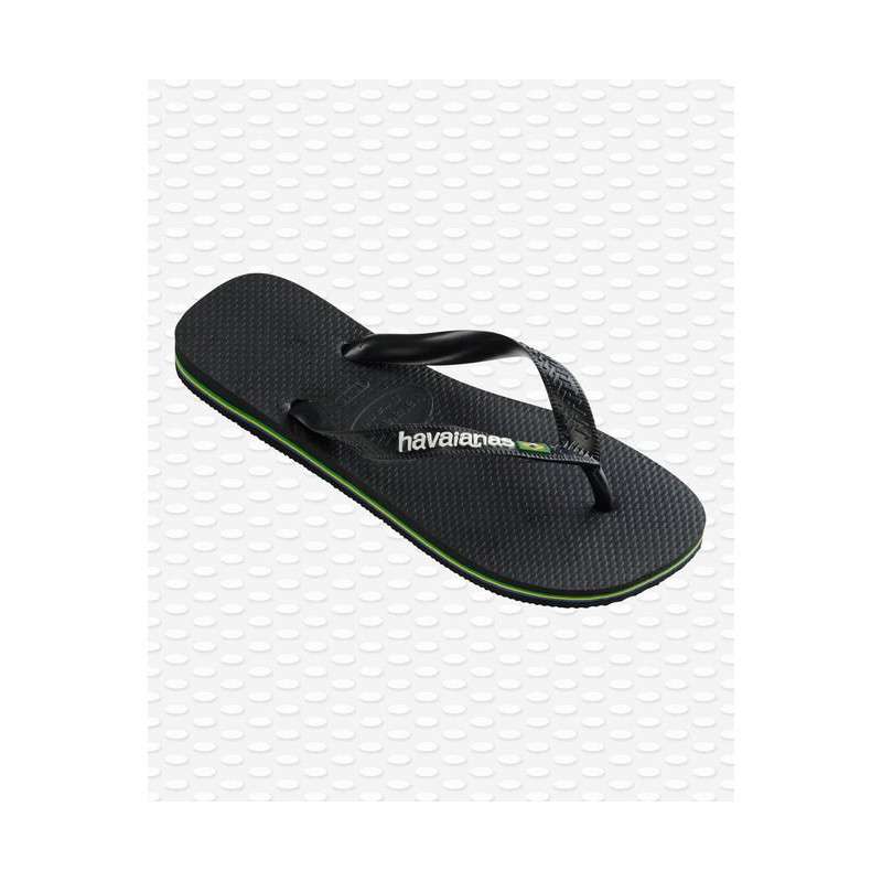 HAVAIANAS BRASIL LOGO - BLACK/BLACK