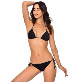 Haut de Bikini BANANA MOON GLEO CROCHET - NOIR - Haut maillot de bain Plage 2 pièces