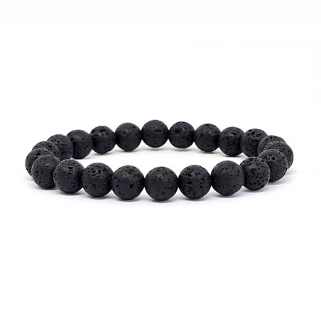 Bracelet Pierres Naturelles PIERRE VOLCANIQUE 8mm - KIREI PARIS BIJOUX | Les4Nages Bracelet Pierres Naturelles PIERRE VOLCANIQUE 8mm - KIREI PARIS BIJOUX | Les4Nages