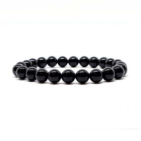 Bracelet Pierres Naturelles OBSIDIENNE 8mm - KIREI PARIS BIJOUX | Les4Nages Bracelet Pierres Naturelles OBSIDIENNE 8mm - KIREI PARIS BIJOUX | Les4Nages