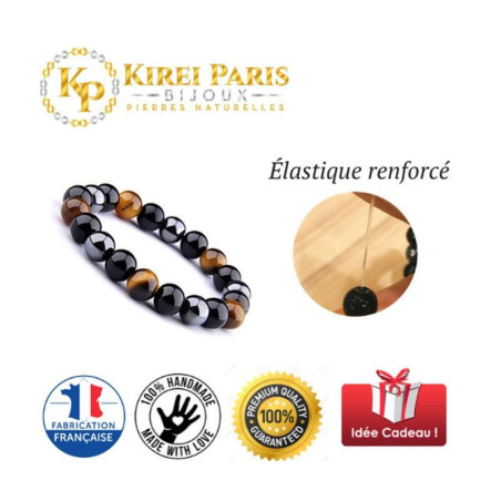 Bracelet Pierres Naturelles ANGELITE 8mm - KIREI PARIS BIJOUX | Les4Nages Bracelet Pierres Naturelles ANGELITE 8mm - KIREI PARIS BIJOUX | Les4Nages