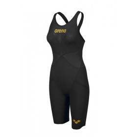 ARENA Carbon GLIDE Powerskin Dos ouvert - Black Gold - Combinaison Natation Femme