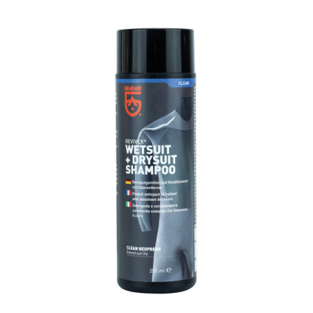 Shampoing détergent pour le nettoyage des combinaisons néoprène - GEAR AID REVIVEX Wetsuit + Drysuit Shampoo | Les4Nages Shampoing détergent pour le nettoyage des combinaisons néoprène - GEAR AID REVIVEX Wetsuit + Drysuit Shampoo | Les4Nages