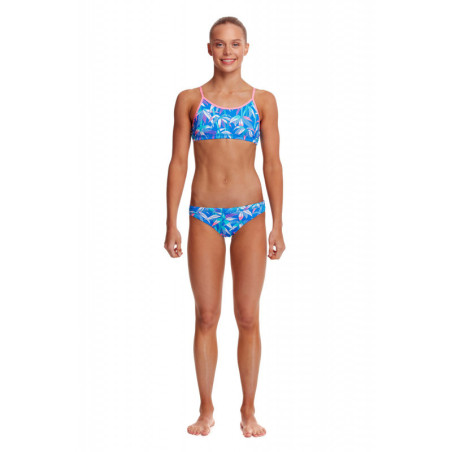 FUNKITA Fille (8-14ans) BOOBAM BLUE - Racer Back 2 pieces - Maillot de bain Natation Fille 2 pieces | Les4Nages