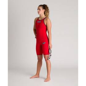 ARENA Powerskin Carbon Air² 2 Femme - Red - Dos Fermé - Combinaison Natation Rouge