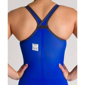 ARENA Powerskin Carbon Air² 2 Femme - Electric Blue - Dos Fermé - Combinaison Natation Femme