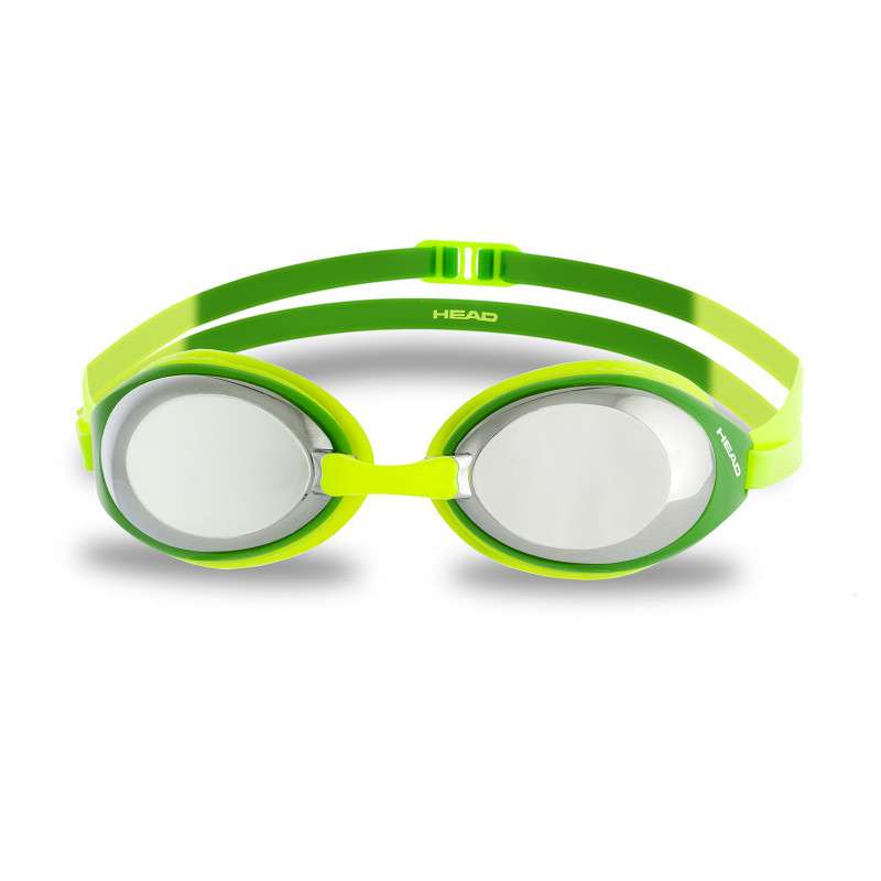 HEAD HCB COMP MIRRORED - Yellow Olive Blue Mirrored - Lunettes Natation et Piscine