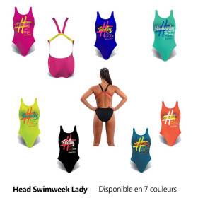 Head SWIMWEEK Sunday Coral - Maillot Natation Femme 1 piece