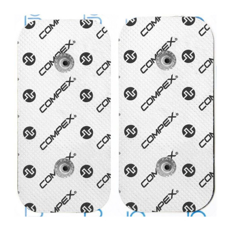 PACK 2 ÉLECTRODES COMPEX EASYSNAP PERFORMANCE 50 X 100 MM - 2 SNAP - BLANC PACK 2 ÉLECTRODES COMPEX EASYSNAP PERFORMANCE 50 X 100 MM - 2 SNAP - BLANC