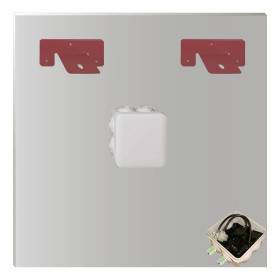 Compte-secondes de piscine mural IHM 629B - Grandes dimensions 1mx1m Etanche IP67