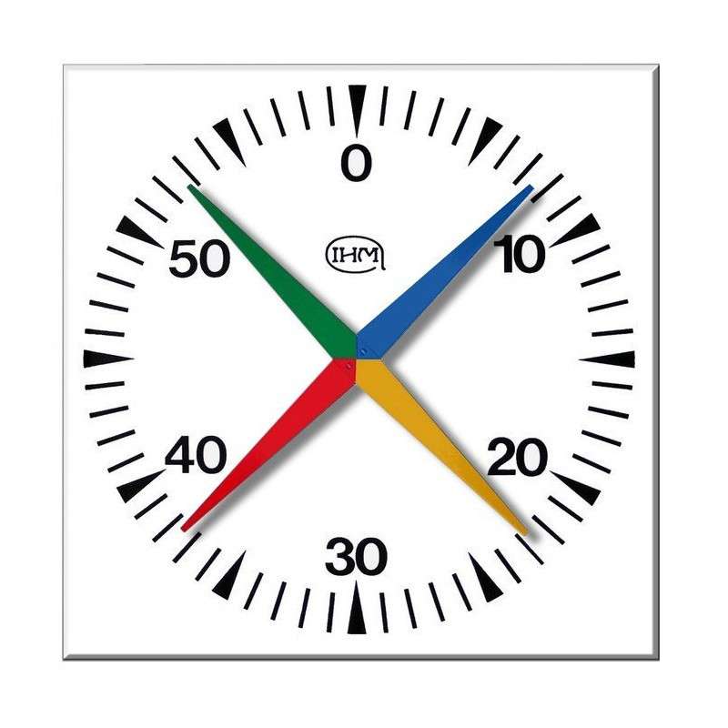Compte-secondes de piscine mural IHM 629B - Grandes dimensions 1mx1m Etanche IP67 | Les4Nages
