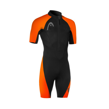 HEAD MULTIX Shorty 2,5 Man - Black Orange - Combinaison Swimrun Homme