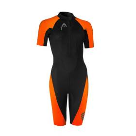 HEAD MULTIX Shorty 2,5 Lady - Black Orange - Combinaison Swimrun Femme