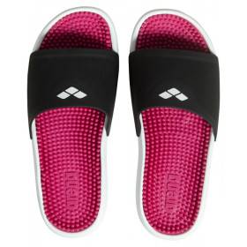 Arena MARCO - Black Pink White - Claquettes Piscine Rose