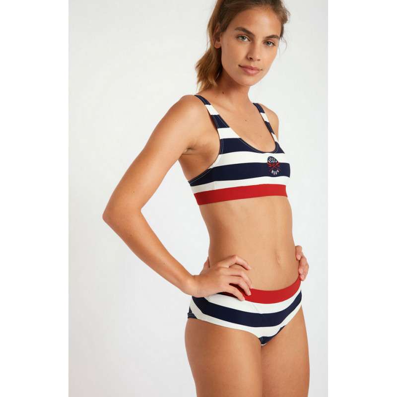 Bas de Bikini BANANA MOON Hona Oceanstrip - Marine - Bas maillot de bain Plage 2 pièces