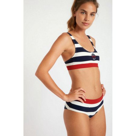 Bas de Bikini BANANA MOON Hona Oceanstrip - Marine - Bas maillot de bain Plage 2 pièces