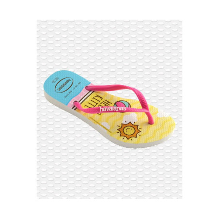 HAVAIANAS Kids Slim Hello Kitty - White - Tongs Junior | Les4Nages