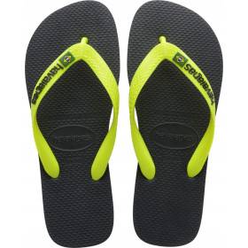 HAVAIANAS Brasil Logo New Graphite I25 - Tongs Junior