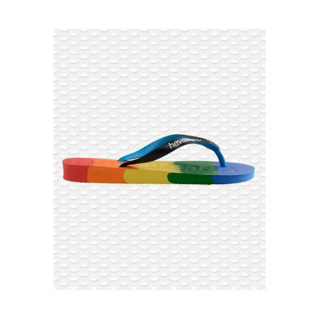 HAVAIANAS Top Logomania Multicolor Gradient Rainbow - Tongs Femme | Les4Nages