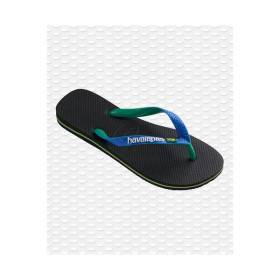 HAVAIANAS Brasil Mix Black/ Blue Star - Tongs Unisex