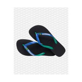 HAVAIANAS Brasil Mix Black/ Blue Star - Tongs Unisex