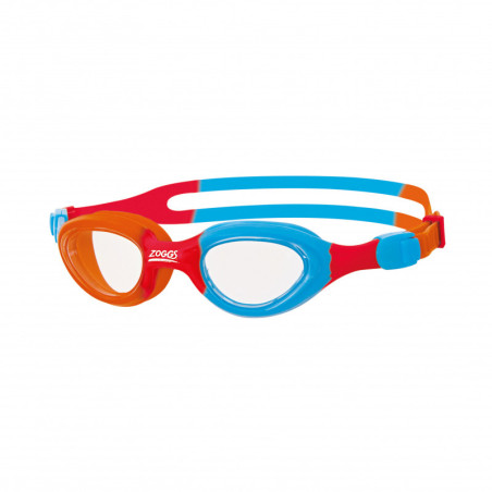Lunettes Enfants ( 0 à 6 ans ) Zoggs Little Super Seal - Clear/ Orange & Red Lunettes Enfants ( 0 à 6 ans ) Zoggs Little Super Seal - Clear/ Orange & Red