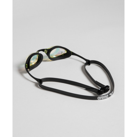 ARENA Cobra SWIPE MIRROR Yellow Copper Black - Lunettes Natation Noir et Jaune | Les4Nages ARENA Cobra SWIPE MIRROR Yellow Copper Black - Lunettes Natation Noir et Jaune | Les4Nages