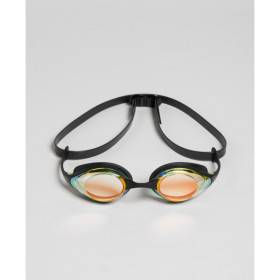ARENA Cobra SWIPE MIRROR Yellow Copper Black - Lunettes Natation Noir et Jaune