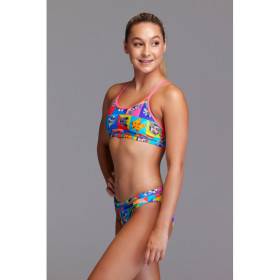 FUNKITA Fille (8-14ans) Rat Pack - Racerback 2 pieces - Maillot de bain Natation Fille 2 pieces Collection Flying Start