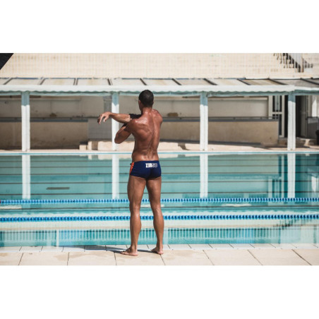 ZEROD Trunks Dark Blue / Atoll / Orange Trunks Natation - Boxer Natation Homme | Les4Nages ZEROD Trunks Dark Blue / Atoll / Orange Trunks Natation - Boxer Natation Homme | Les4Nages