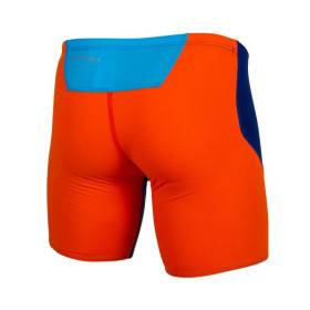 ZEROD BOXER Dark Blue / Atoll / Orange - Aquashort Natation Homme