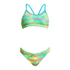 FUNKITA Fille (8-14ans) Palm Free - Racerback 2 pieces - Maillot de bain Natation Fille 2 pieces