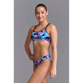 Maillot Eco-Responsable FUNKITA Fille (8-14ans) Swan Around - Eco Criss Cross 2 pieces