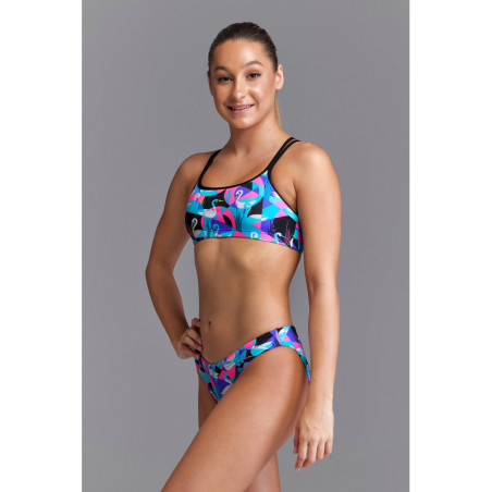 Maillot Eco-Responsable FUNKITA Fille (8-14ans) Swan Around - Eco Criss Cross 2 pieces Maillot Eco-Responsable FUNKITA Fille (8-14ans) Swan Around - Eco Criss Cross 2 pieces