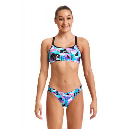 Maillot Eco-Responsable FUNKITA Fille (8-14ans) Swan Around - Eco Criss Cross 2 pieces - Maillot de bain Natation Fille 2 pieces | Les4Nages Maillot Eco-Responsable FUNKITA Fille (8-14ans) Swan Around - Eco Criss Cross 2 pieces - Maillot de bain Natation Fille 2 pieces | Les4Nages