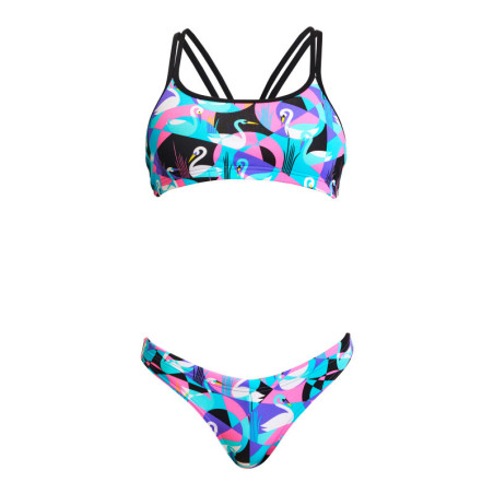 Maillot Eco-Responsable FUNKITA Fille (8-14ans) Swan Around - Eco Criss Cross 2 pieces - Maillot de bain Natation Fille 2 pieces | Les4Nages Maillot Eco-Responsable FUNKITA Fille (8-14ans) Swan Around - Eco Criss Cross 2 pieces - Maillot de bain Natation Fille 2 pieces | Les4Nages